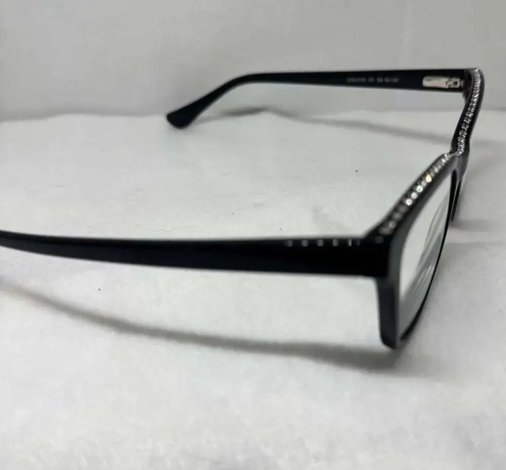 Cinzia CIN-5110 C1 Black Rhinestone Cateye Eyeglasses